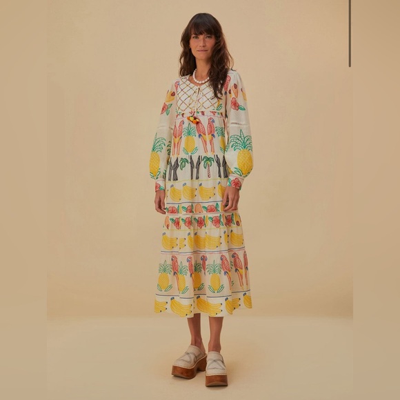 FARM Rio | Dresses | Farm Rio White Richelieu Mini Skirt | Poshmark